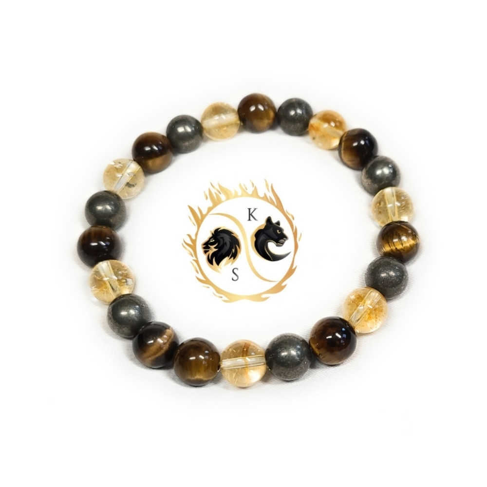 Crystal Energy Healing Bracelet Attract Abundance and Wealth Bracelet
